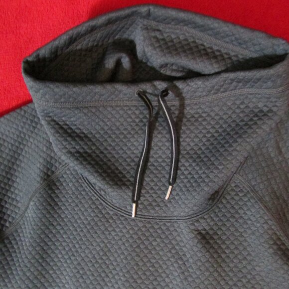 Marmot Annie Quilted Pullover - Cowl Neck - Pockets - Dark Gray - Picture 4 of 8